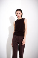 Wool and cashmere tank top