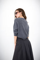 Cashmere wool box sweater