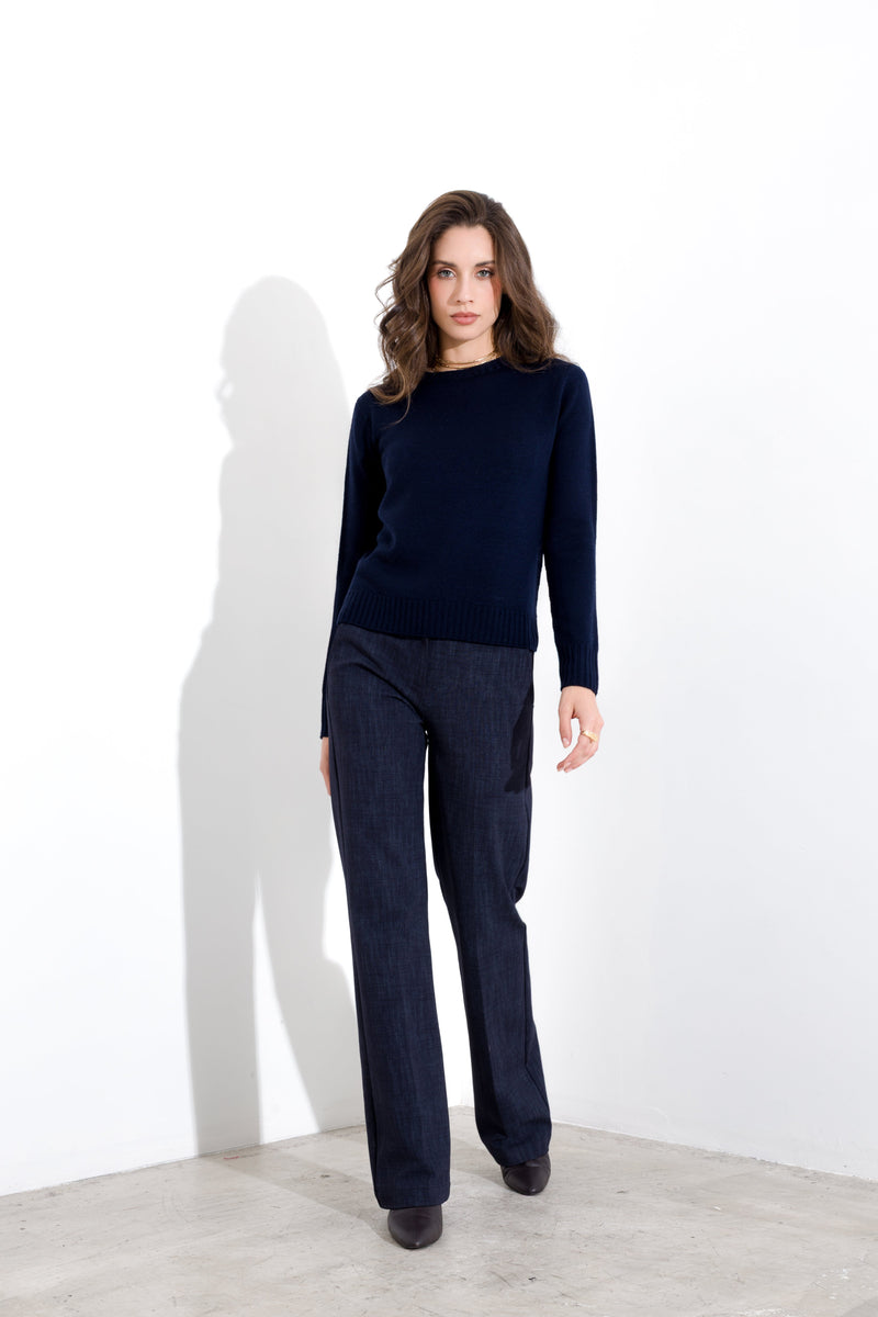 Maglia in pura lana girocollo FRIENDLY SWEATER