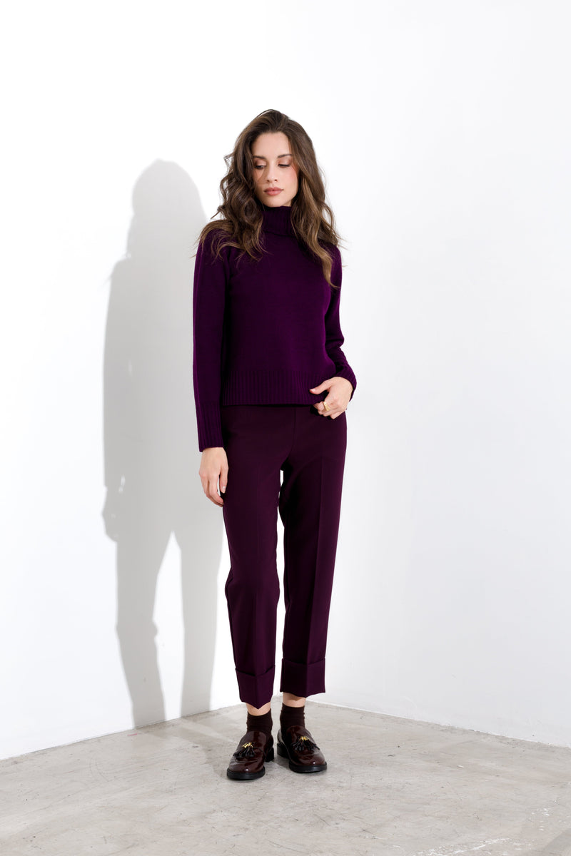 Maglia dolcevita in pura lana FRIENDLY SWEATER