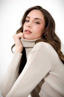 Maglia dolcevita in pura lana FRIENDLY SWEATER