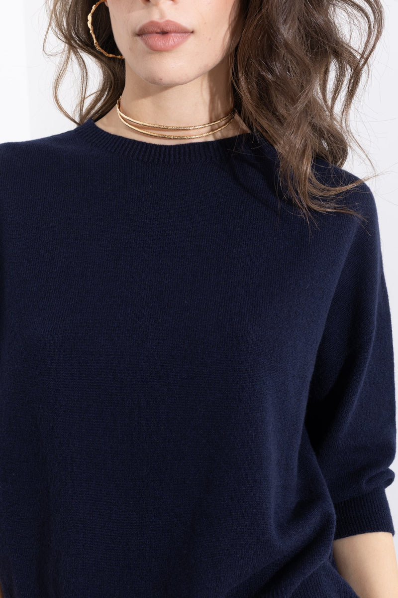 Cashmere wool box sweater